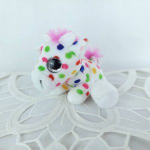 Surprizamals Doc Giraffe mini small polka dot rainbow stuffed animal plush toy
